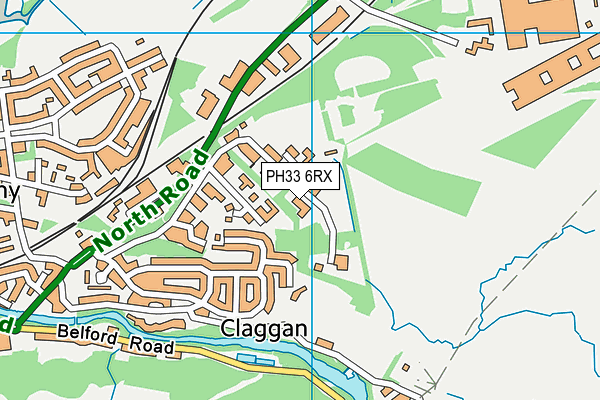PH33 6RX map - OS VectorMap District (Ordnance Survey)