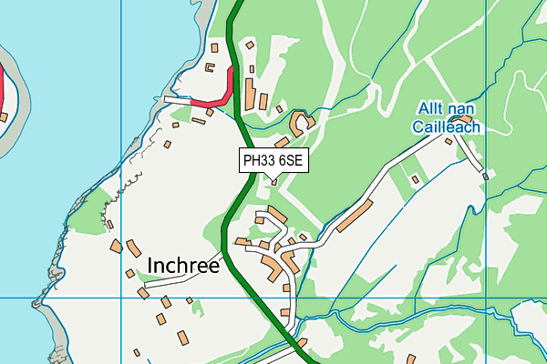 PH33 6SE map - OS VectorMap District (Ordnance Survey) PH33 6SE map - OS VectorMap District (Ordnance Survey)