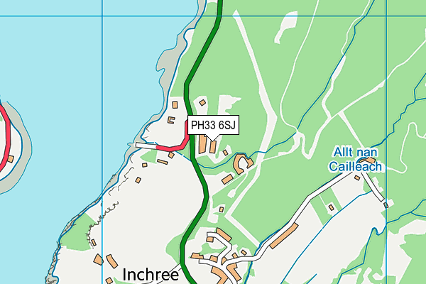 PH33 6SJ map - OS VectorMap District (Ordnance Survey) PH33 6SJ map - OS VectorMap District (Ordnance Survey)