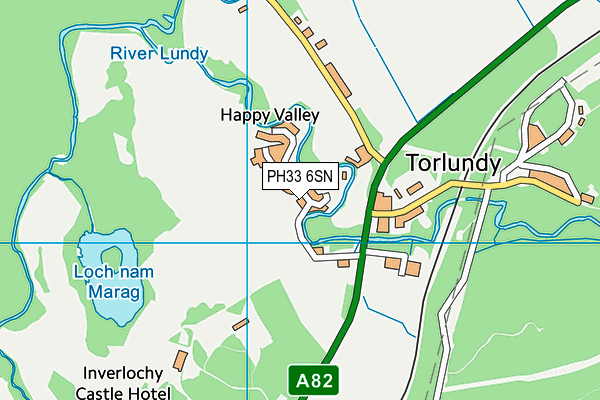 PH33 6SN map - OS VectorMap District (Ordnance Survey) PH33 6SN map - OS VectorMap District (Ordnance Survey)