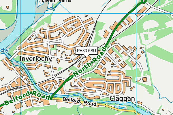 PH33 6SU map - OS VectorMap District (Ordnance Survey) PH33 6SU map - OS VectorMap District (Ordnance Survey)