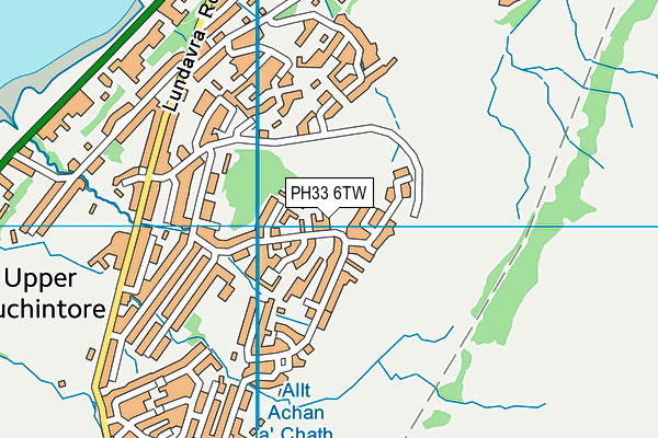 PH33 6TW map - OS VectorMap District (Ordnance Survey) PH33 6TW map - OS VectorMap District (Ordnance Survey)