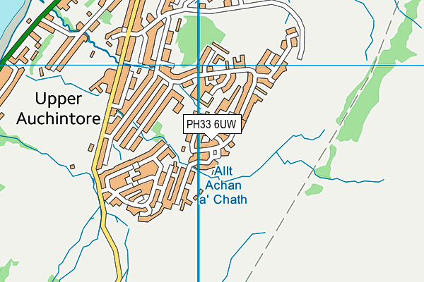 PH33 6UW map - OS VectorMap District (Ordnance Survey) PH33 6UW map - OS VectorMap District (Ordnance Survey)