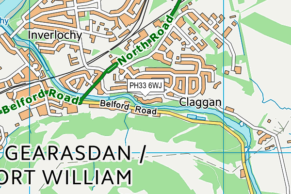 PH33 6WJ map - OS VectorMap District (Ordnance Survey) PH33 6WJ map - OS VectorMap District (Ordnance Survey)