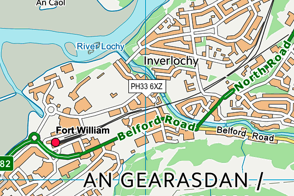 PH33 6XZ map - OS VectorMap District (Ordnance Survey) PH33 6XZ map - OS VectorMap District (Ordnance Survey)