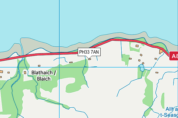 PH33 7AN map - OS VectorMap District (Ordnance Survey) PH33 7AN map - OS VectorMap District (Ordnance Survey)