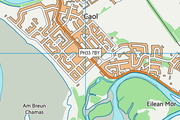 PH33 7BY map - OS VectorMap District (Ordnance Survey)
