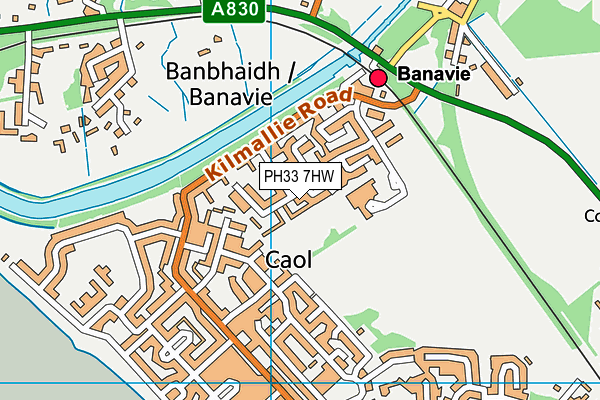 PH33 7HW map - OS VectorMap District (Ordnance Survey) PH33 7HW map - OS VectorMap District (Ordnance Survey)