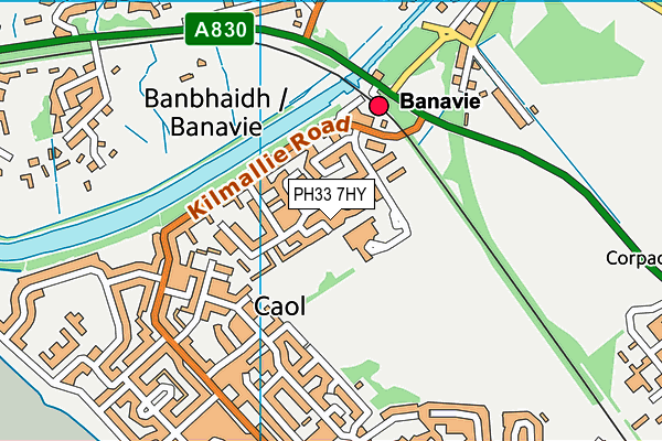 PH33 7HY map - OS VectorMap District (Ordnance Survey) PH33 7HY map - OS VectorMap District (Ordnance Survey)
