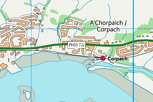 PH33 7JJ map - OS VectorMap District (Ordnance Survey) PH33 7JJ map - OS VectorMap District (Ordnance Survey)