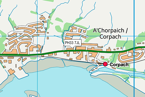 PH33 7JL map - OS VectorMap District (Ordnance Survey) PH33 7JL map - OS VectorMap District (Ordnance Survey)