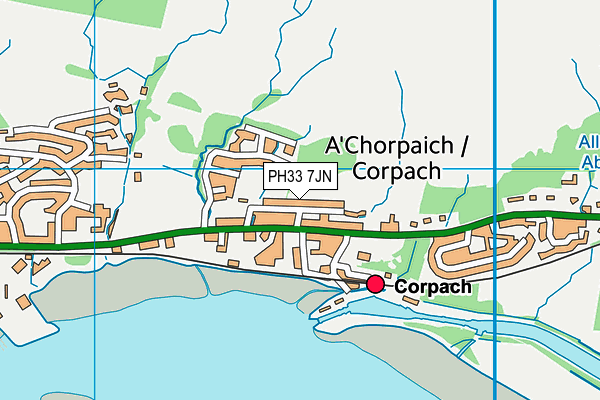 PH33 7JN map - OS VectorMap District (Ordnance Survey) PH33 7JN map - OS VectorMap District (Ordnance Survey)