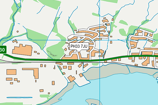 PH33 7JU map - OS VectorMap District (Ordnance Survey) PH33 7JU map - OS VectorMap District (Ordnance Survey)