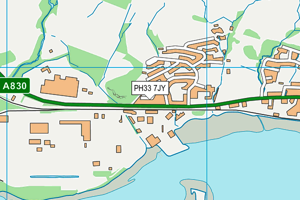 PH33 7JY map - OS VectorMap District (Ordnance Survey) PH33 7JY map - OS VectorMap District (Ordnance Survey)