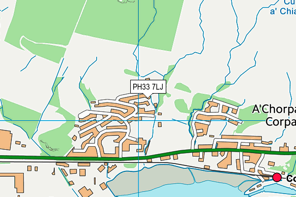 PH33 7LJ map - OS VectorMap District (Ordnance Survey) PH33 7LJ map - OS VectorMap District (Ordnance Survey)