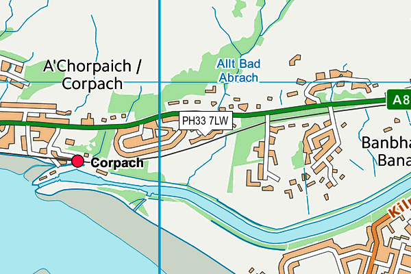 PH33 7LW map - OS VectorMap District (Ordnance Survey) PH33 7LW map - OS VectorMap District (Ordnance Survey)