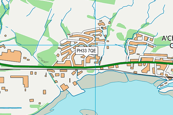 PH33 7QE map - OS VectorMap District (Ordnance Survey) PH33 7QE map - OS VectorMap District (Ordnance Survey)