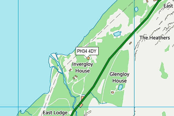 PH34 4DY map - OS VectorMap District (Ordnance Survey)