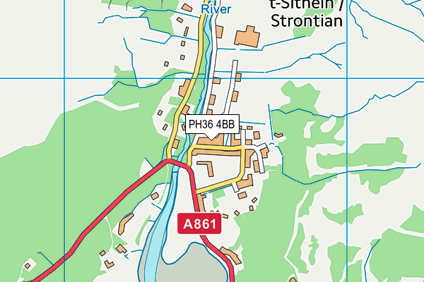 PH36 4BB map - OS VectorMap District (Ordnance Survey) PH36 4BB map - OS VectorMap District (Ordnance Survey)
