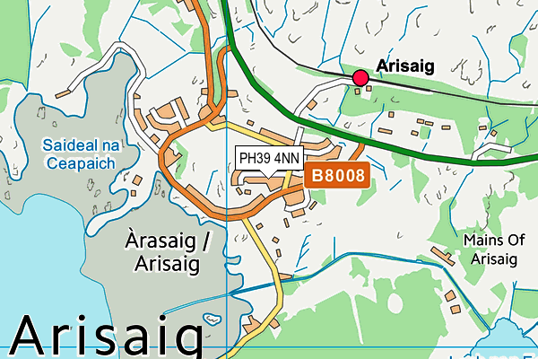 PH39 4NN map - OS VectorMap District (Ordnance Survey)