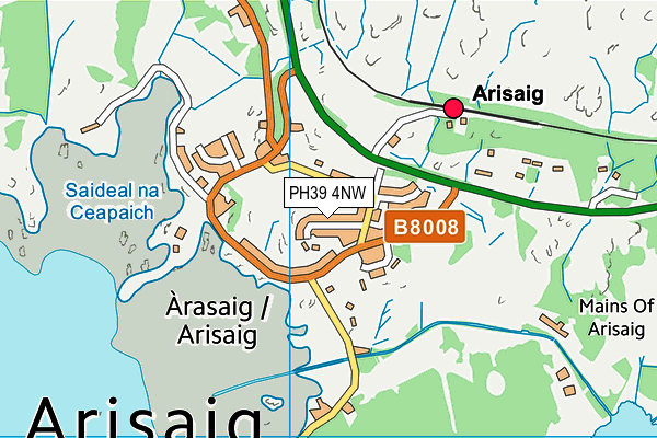 PH39 4NW map - OS VectorMap District (Ordnance Survey) PH39 4NW map - OS VectorMap District (Ordnance Survey)