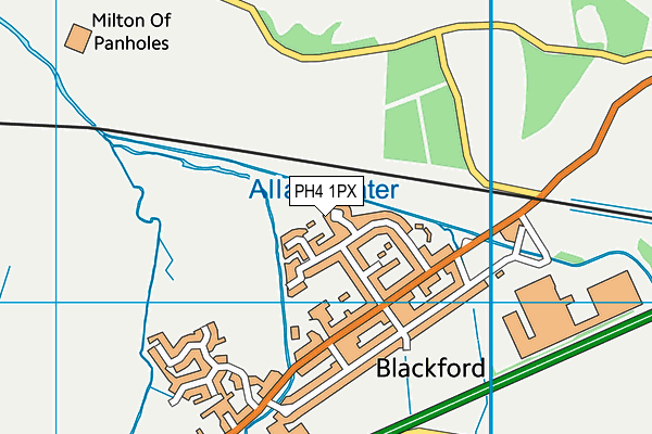 PH4 1PX map - OS VectorMap District (Ordnance Survey)