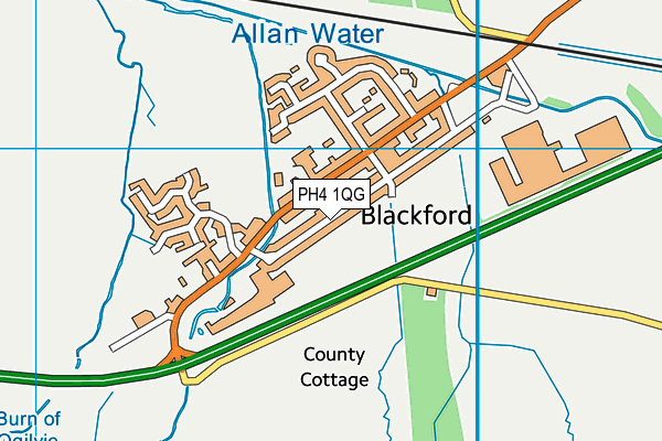 PH4 1QG map - OS VectorMap District (Ordnance Survey) PH4 1QG map - OS VectorMap District (Ordnance Survey)