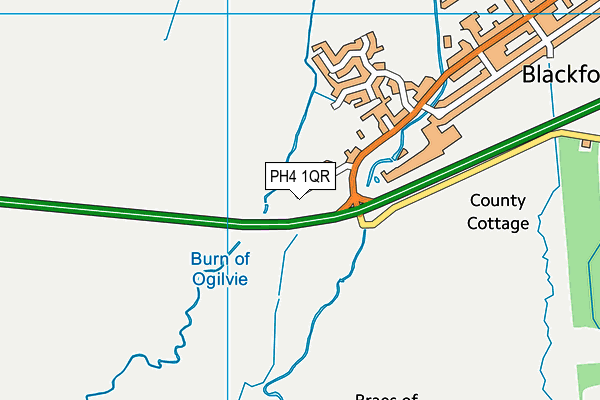 PH4 1QR map - OS VectorMap District (Ordnance Survey) PH4 1QR map - OS VectorMap District (Ordnance Survey)