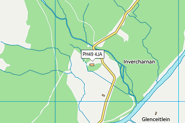 PH49 4JA map - OS VectorMap District (Ordnance Survey) PH49 4JA map - OS VectorMap District (Ordnance Survey)