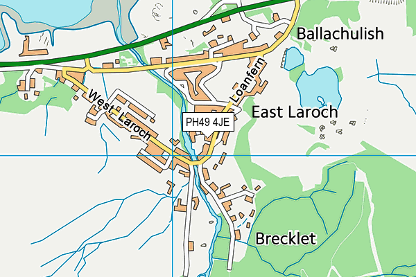 PH49 4JE map - OS VectorMap District (Ordnance Survey) PH49 4JE map - OS VectorMap District (Ordnance Survey)