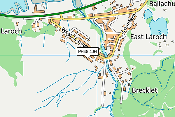 PH49 4JH map - OS VectorMap District (Ordnance Survey) PH49 4JH map - OS VectorMap District (Ordnance Survey)