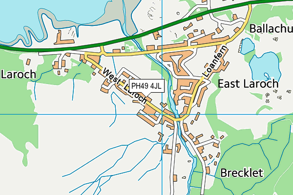 PH49 4JL map - OS VectorMap District (Ordnance Survey) PH49 4JL map - OS VectorMap District (Ordnance Survey)