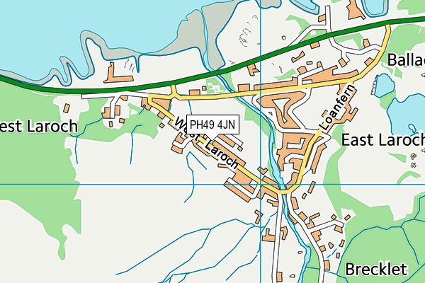 PH49 4JN map - OS VectorMap District (Ordnance Survey) PH49 4JN map - OS VectorMap District (Ordnance Survey)
