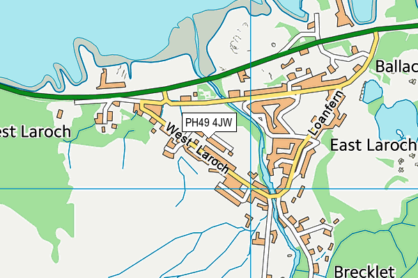 PH49 4JW map - OS VectorMap District (Ordnance Survey) PH49 4JW map - OS VectorMap District (Ordnance Survey)