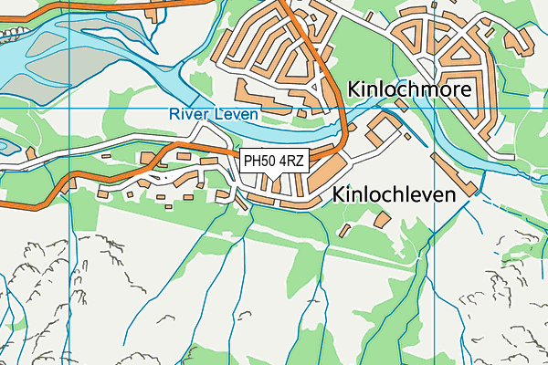 PH50 4RZ map - OS VectorMap District (Ordnance Survey) PH50 4RZ map - OS VectorMap District (Ordnance Survey)