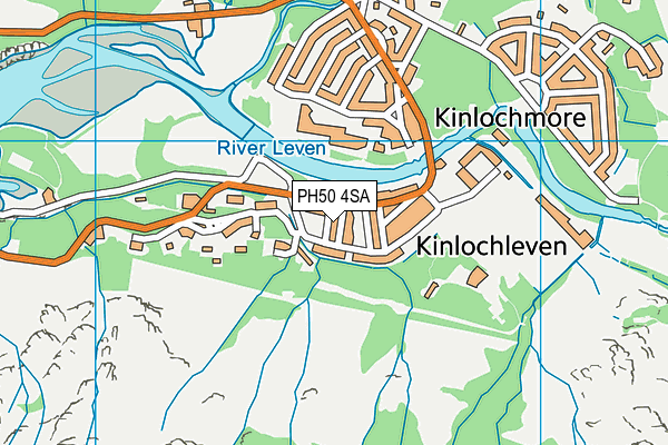 PH50 4SA map - OS VectorMap District (Ordnance Survey) PH50 4SA map - OS VectorMap District (Ordnance Survey)