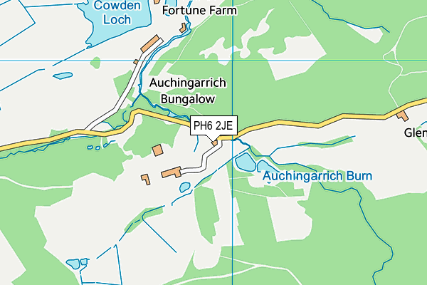 PH6 2JE map - OS VectorMap District (Ordnance Survey) PH6 2JE map - OS VectorMap District (Ordnance Survey)