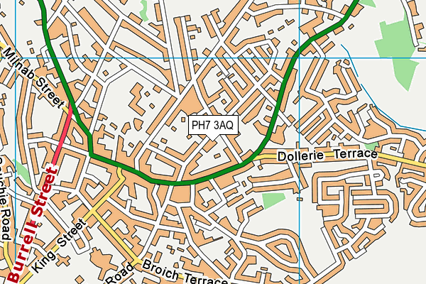 PH7 3AQ map - OS VectorMap District (Ordnance Survey) PH7 3AQ map - OS VectorMap District (Ordnance Survey)