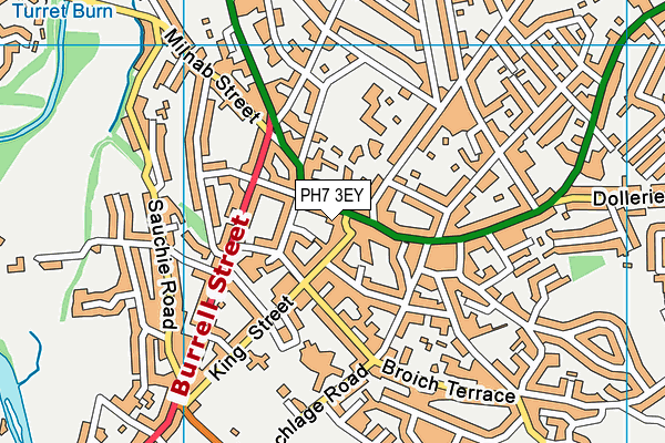 PH7 3EY map - OS VectorMap District (Ordnance Survey) PH7 3EY map - OS VectorMap District (Ordnance Survey)