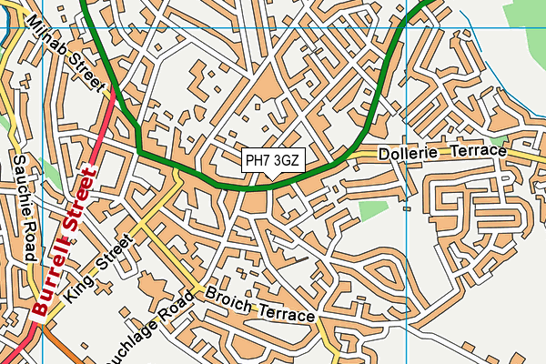 PH7 3GZ map - OS VectorMap District (Ordnance Survey) PH7 3GZ map - OS VectorMap District (Ordnance Survey)
