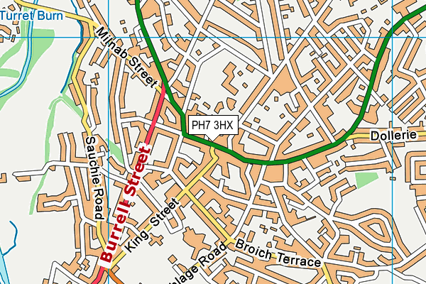 PH7 3HX map - OS VectorMap District (Ordnance Survey) PH7 3HX map - OS VectorMap District (Ordnance Survey)