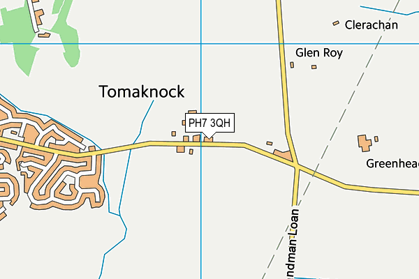 PH7 3QH map - OS VectorMap District (Ordnance Survey) PH7 3QH map - OS VectorMap District (Ordnance Survey)