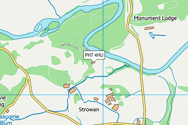 PH7 4HU map - OS VectorMap District (Ordnance Survey) PH7 4HU map - OS VectorMap District (Ordnance Survey)