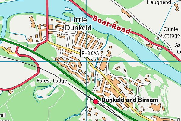 PH8 0AA map - OS VectorMap District (Ordnance Survey) PH8 0AA map - OS VectorMap District (Ordnance Survey)