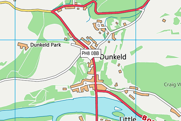 PH8 0BB map - OS VectorMap District (Ordnance Survey) PH8 0BB map - OS VectorMap District (Ordnance Survey)