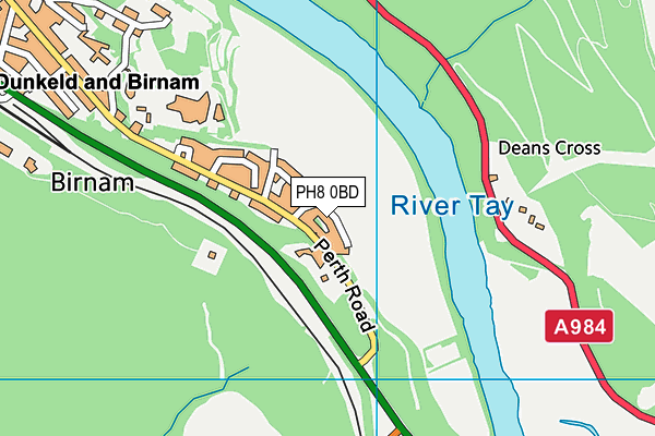 PH8 0BD map - OS VectorMap District (Ordnance Survey) PH8 0BD map - OS VectorMap District (Ordnance Survey)