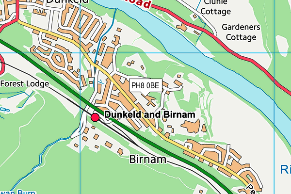 PH8 0BE map - OS VectorMap District (Ordnance Survey) PH8 0BE map - OS VectorMap District (Ordnance Survey)
