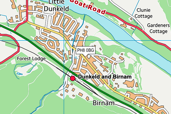 PH8 0BG map - OS VectorMap District (Ordnance Survey) PH8 0BG map - OS VectorMap District (Ordnance Survey)
