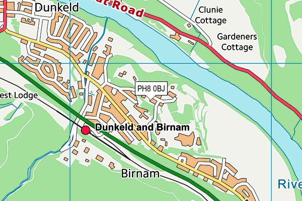PH8 0BJ map - OS VectorMap District (Ordnance Survey) PH8 0BJ map - OS VectorMap District (Ordnance Survey)