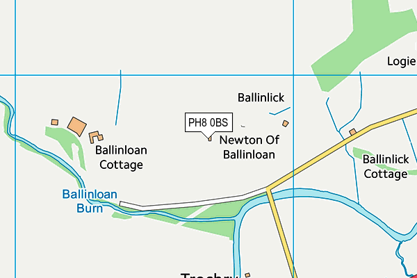 PH8 0BS map - OS VectorMap District (Ordnance Survey) PH8 0BS map - OS VectorMap District (Ordnance Survey)